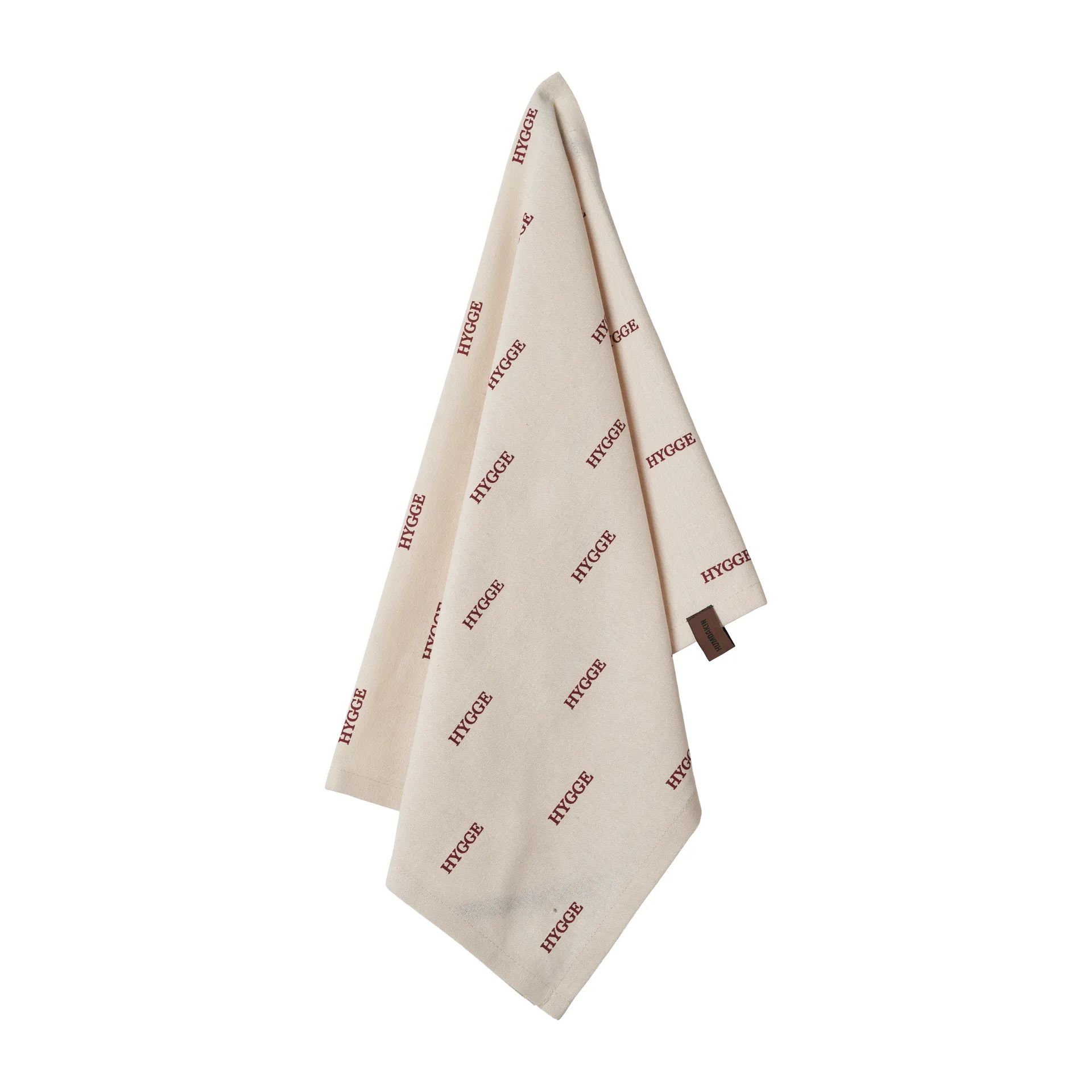 Humdakin Hygge kökshandduk, Off white/Red Humdakin