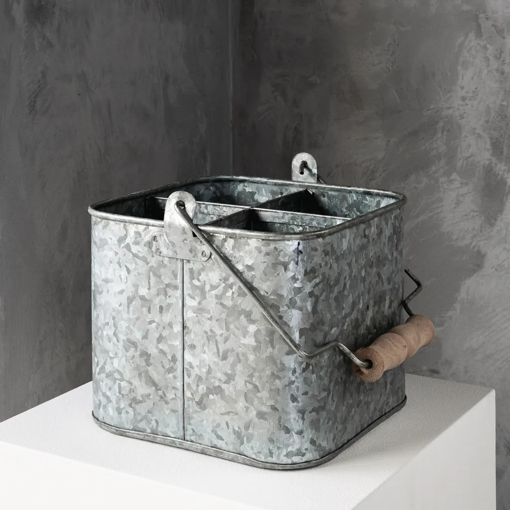 Humdakin zink bucket förvaringslåda, 25x25 cm Humdakin