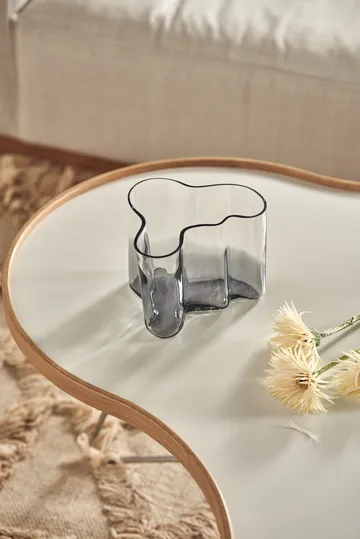 Alvar Aalto vas Limited Edition 140 mm - Klar-mörkgrå - Iittala