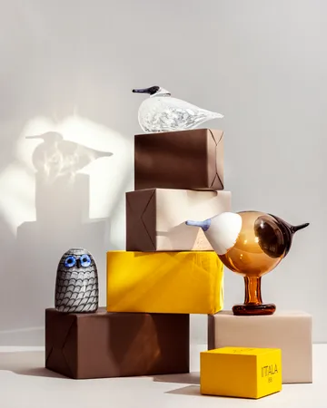 Birds by Toikka liten uggla - Grå - Iittala