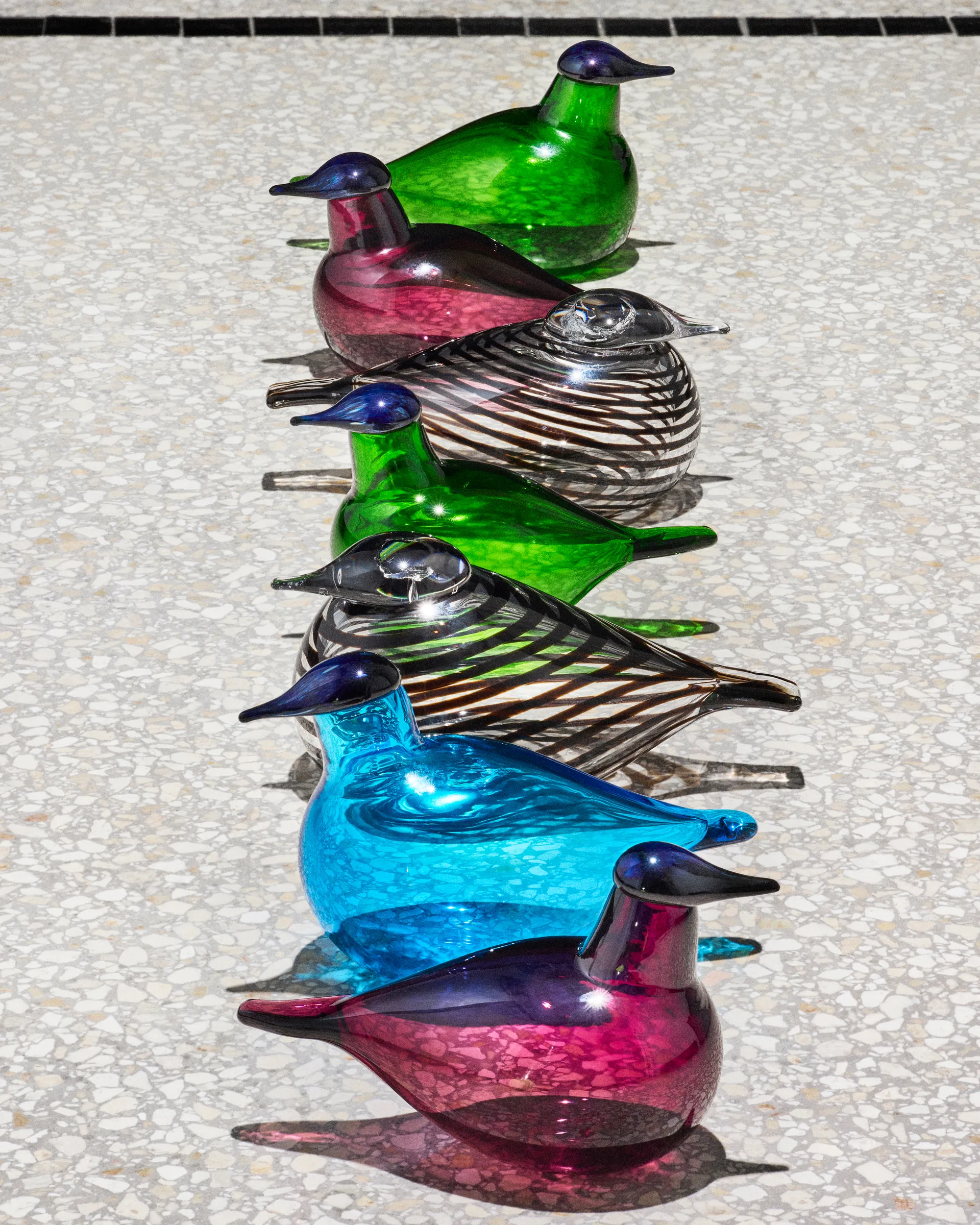 Chiffchaff glasfågel, Lila, 13x8 cm Iittala