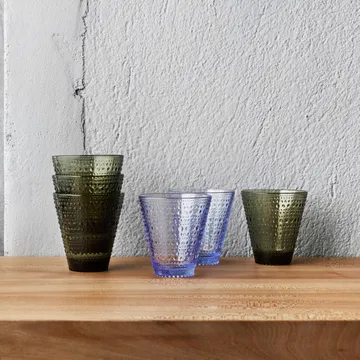 Kastehelmi glas 30 cl 2-pack - mossgrön - Iittala