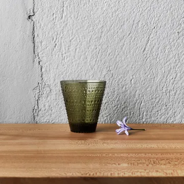 Kastehelmi glas 30 cl 2-pack - mossgrön - Iittala