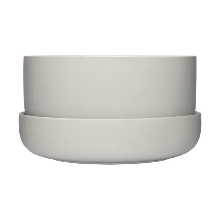 Nappula kruka med fat Ø24 cm h13 cm - Ljusgrå - Iittala
