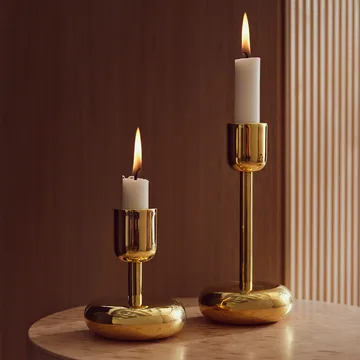 Nappula ljusstake mässing - liten 107 mm - Iittala