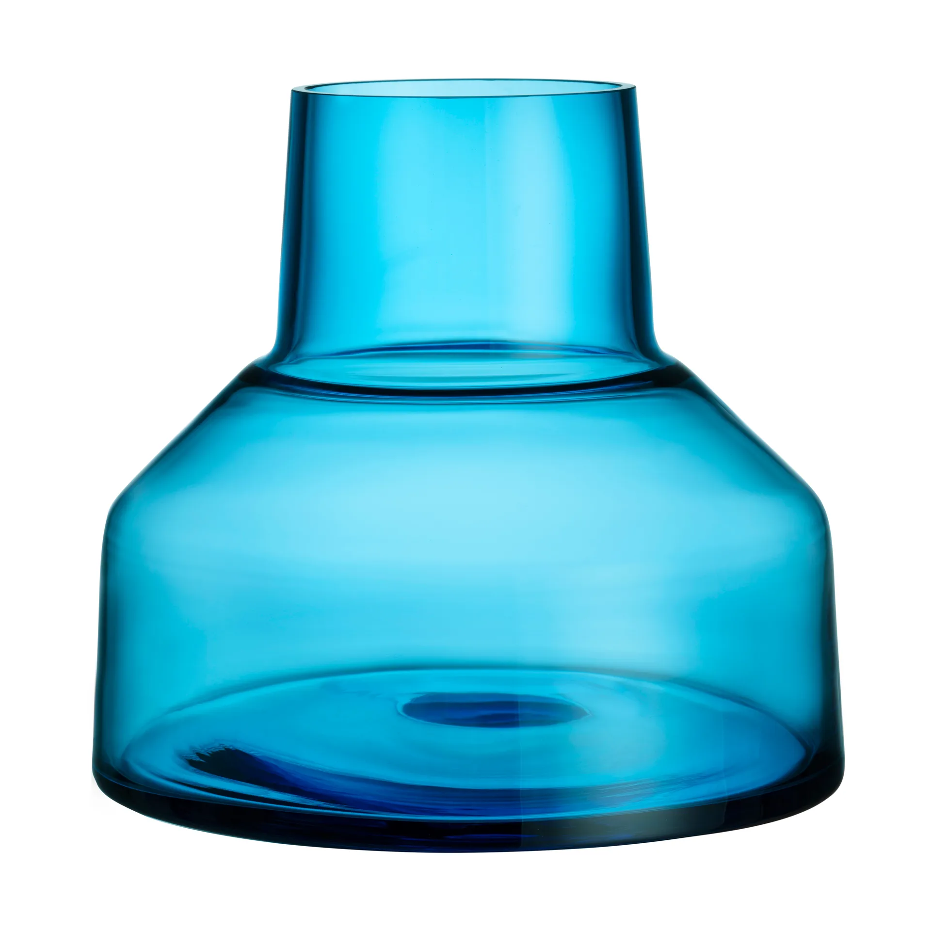 Solare vas låg Ø22x20 cm, Elektrisk blå Iittala
