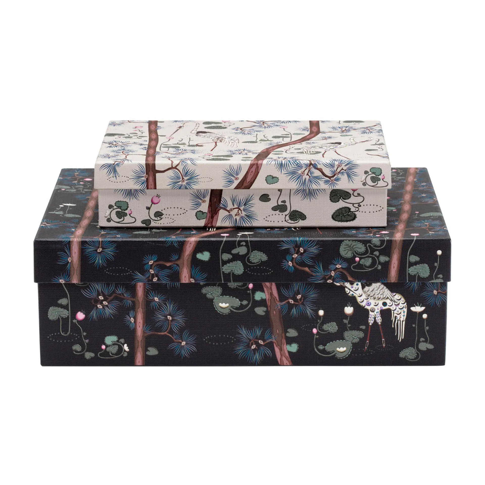 Taika förvaringsbox 15-årsjubileum 2 delar, Svart-vit Iittala