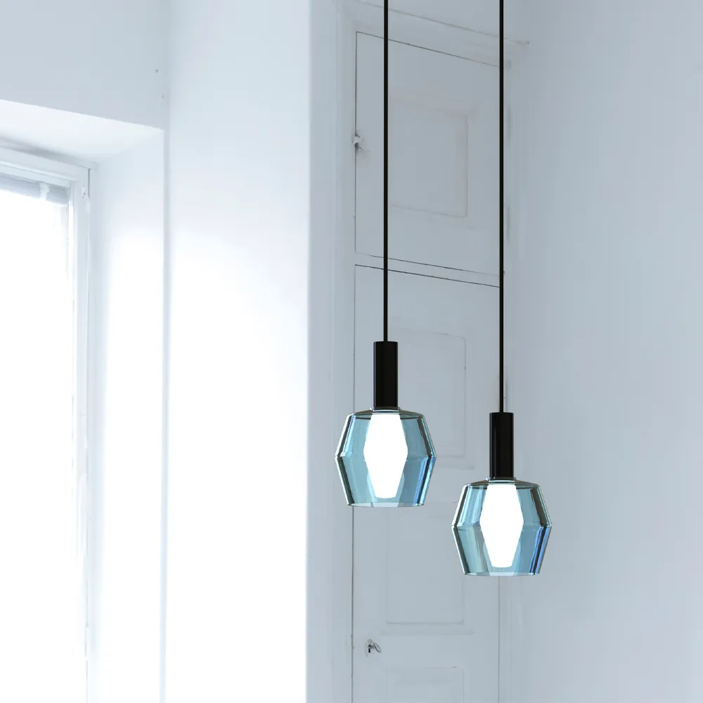 Polygon pendel, glas klart Innolux
