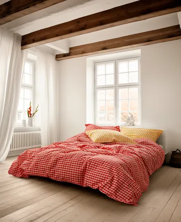 Bæk&Bølge bäddset 150x210 cm - Röd-gul - Juna