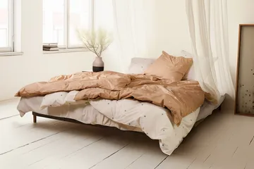 Daisy bäddset 150x210 cm - Sand-vit - Juna