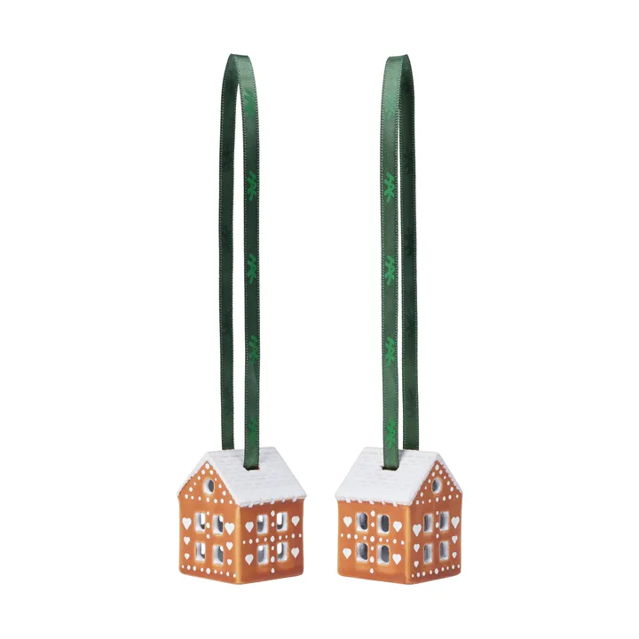 Gingerbread julhänge 5 cm 2-pack - Brun - Kähler