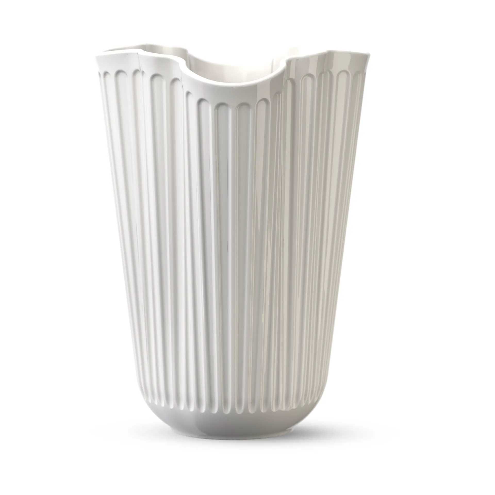 Hammershøi vas unfold, Vit, 20,5 cm Kähler