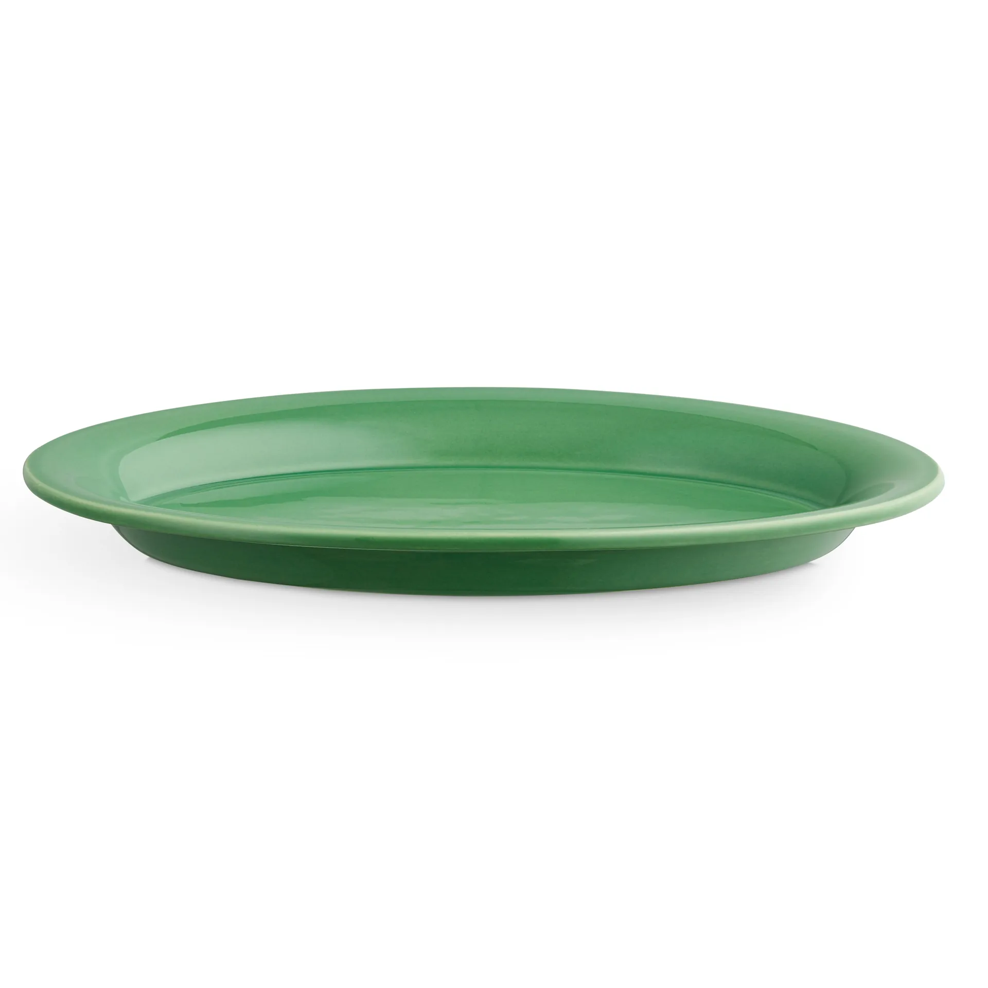 Ursula oval tallrik 18,5x28 cm, Mörkgrön Kähler