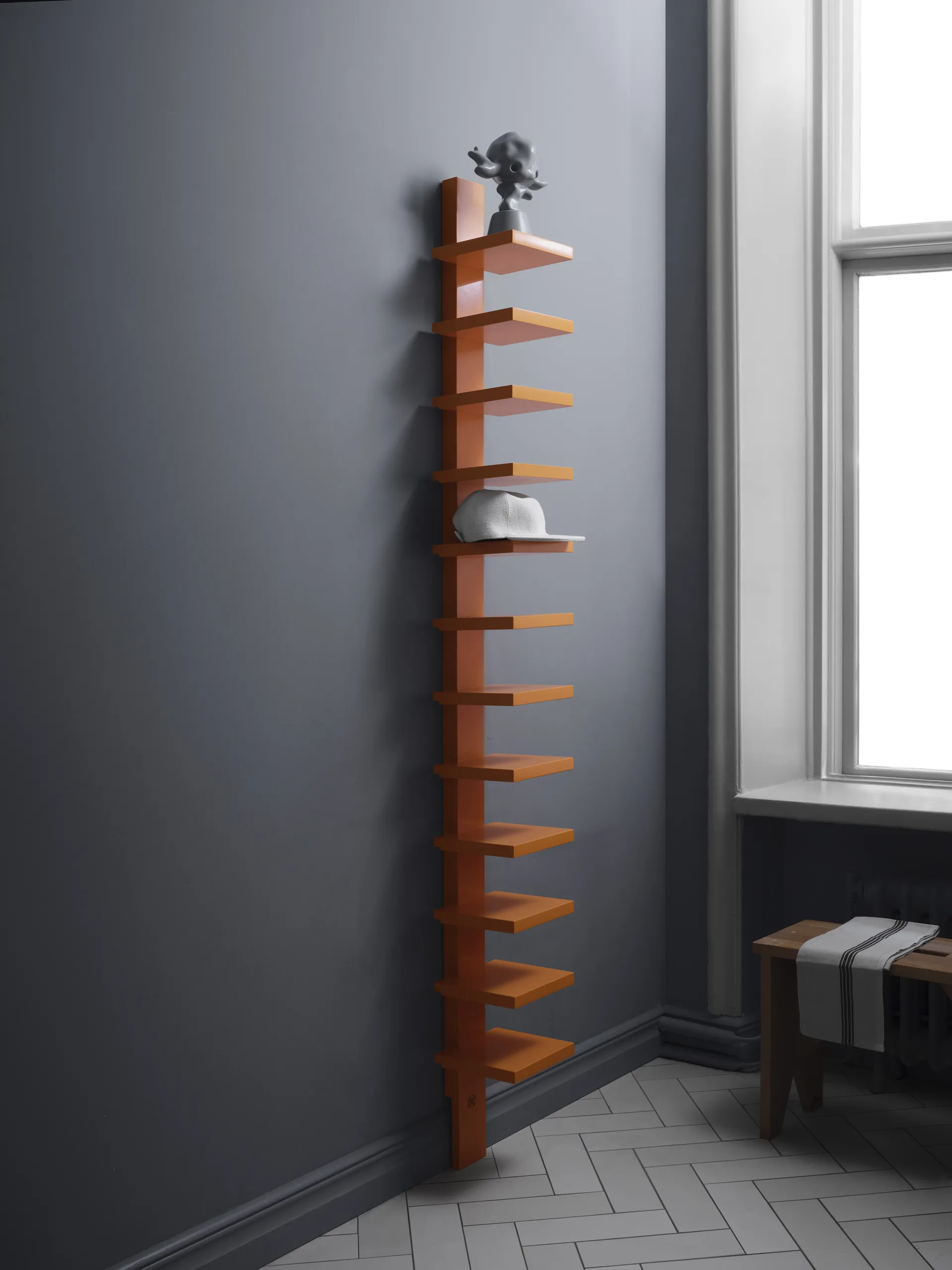 Pilaster vägghylla, Havtorn högglans Källemo