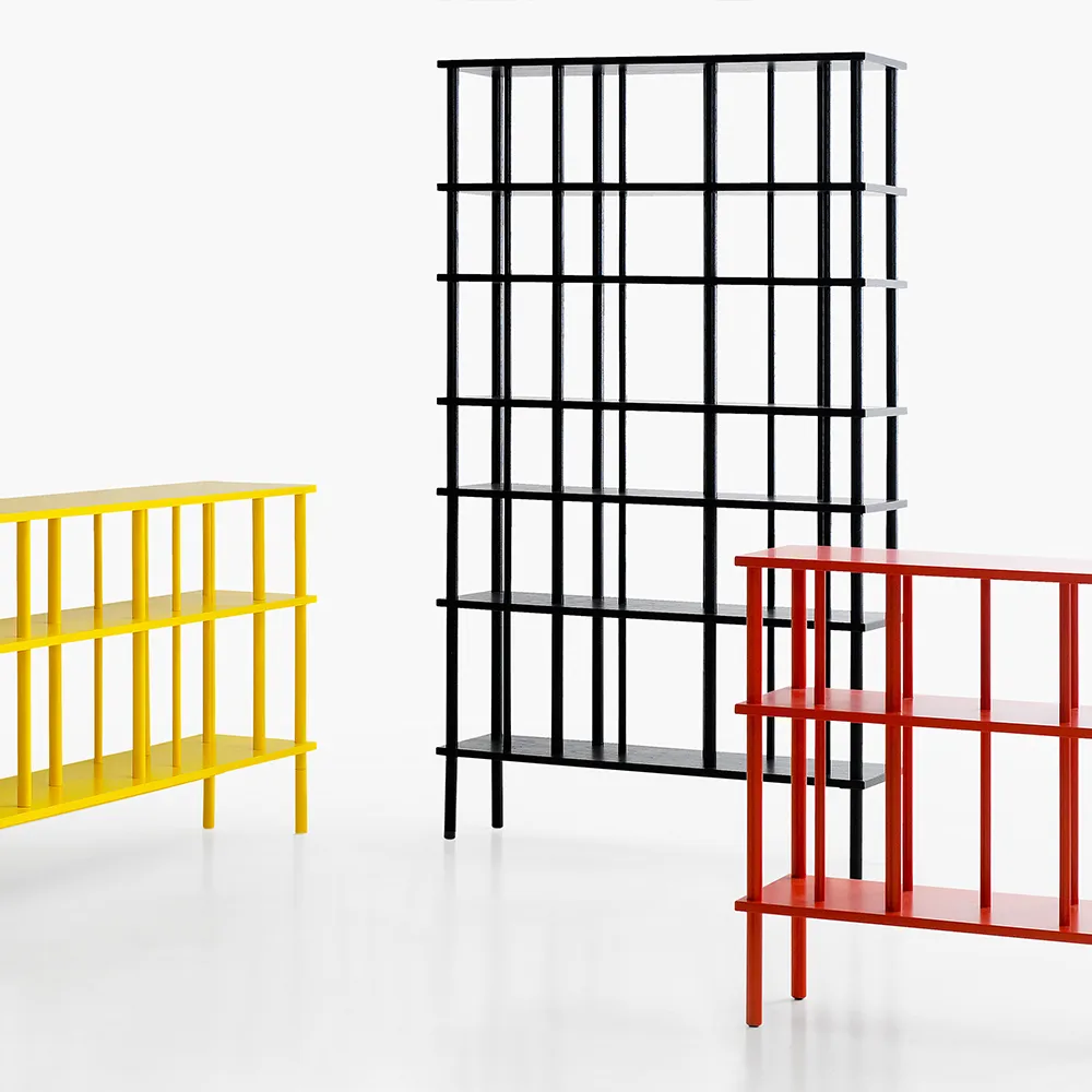 Level hylla/rumsavdelare hög, Vitlack col.82, 75x190 cm Karl Andersson & Söner