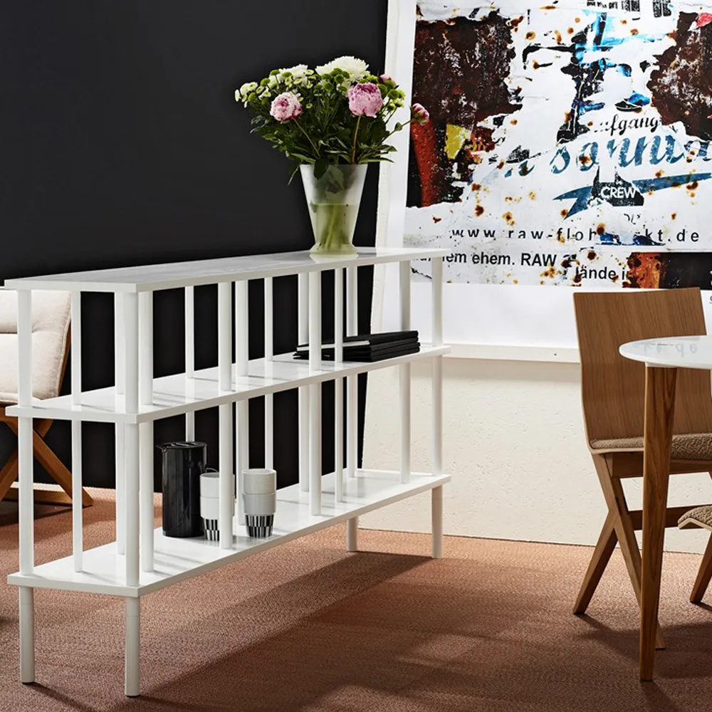 Level hylla/rumsavdelare låg, Grålack col.84, 86x170 cm Karl Andersson & Söner
