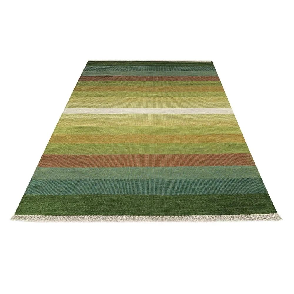 Tofta wave matta 170 x 240 cm, grön Kateha