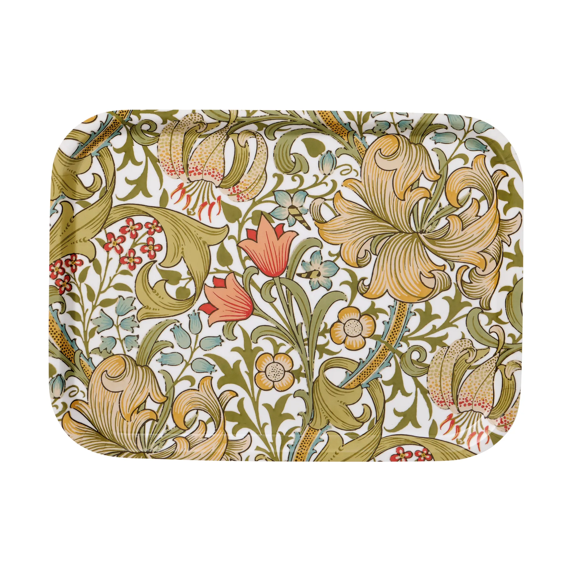 Golden Lily liten bricka 20x27 cm, Multi Klippan Yllefabrik