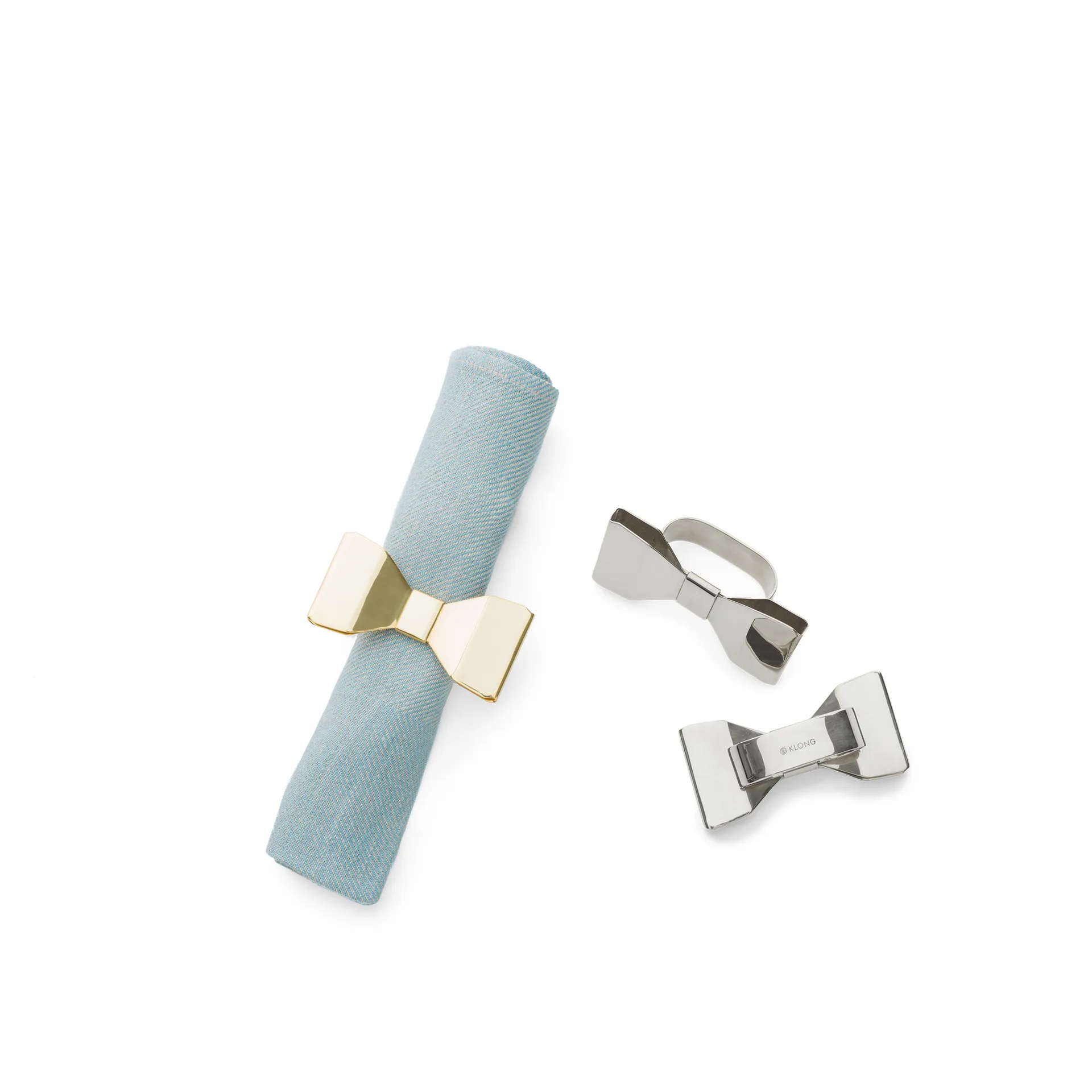Bowie servettring 2-pack, Mässing KLONG