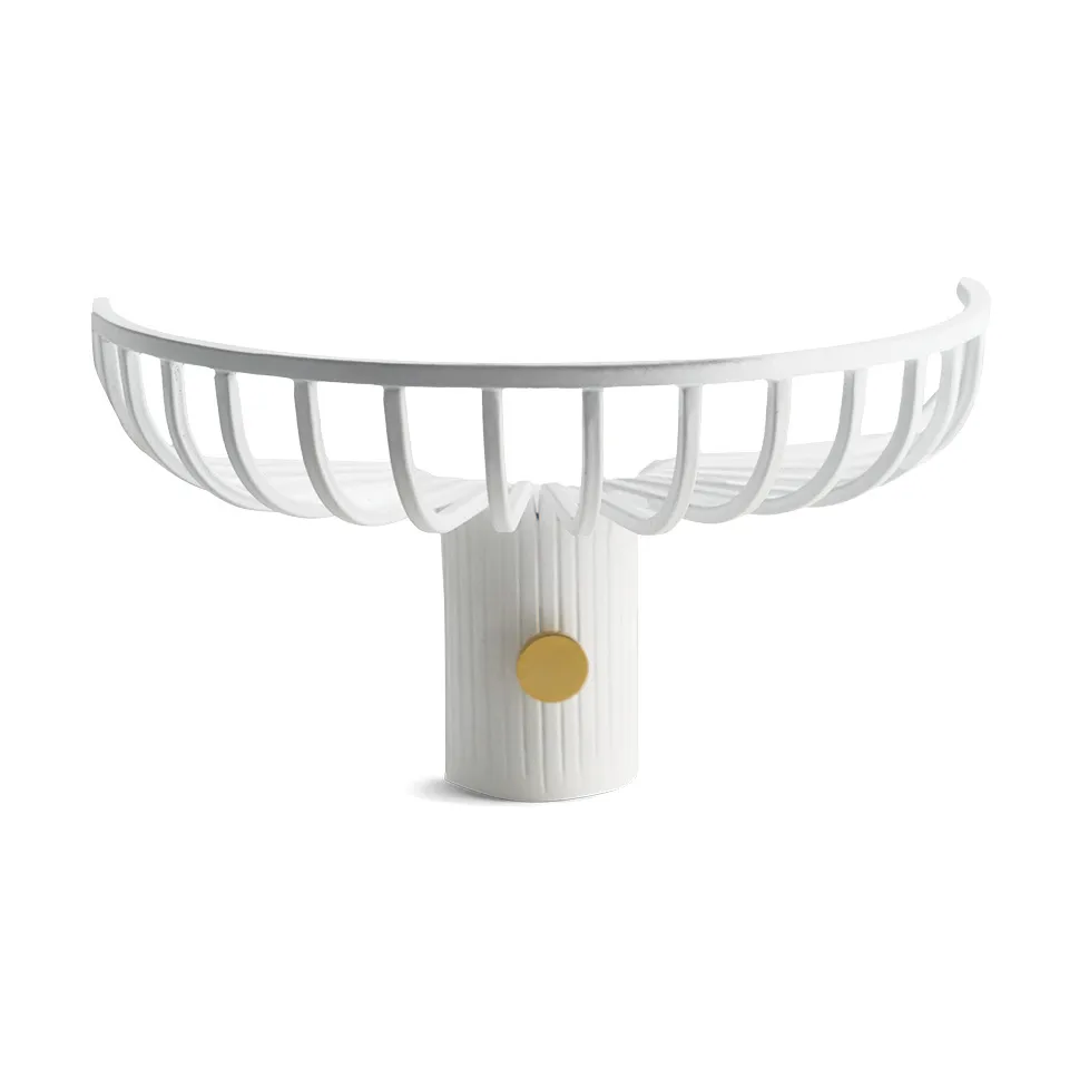 Lunett objects hatthylla med krok, Vit KLONG