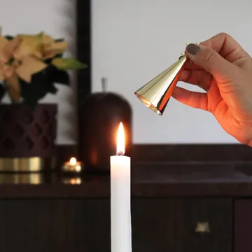 Soprano ljusstake - Vit-mässing - KLONG