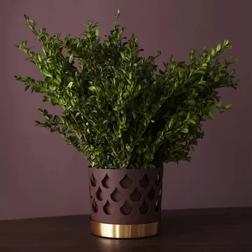 Trio Pot Drop Kruka - dark red, liten Ø12 cm - KLONG