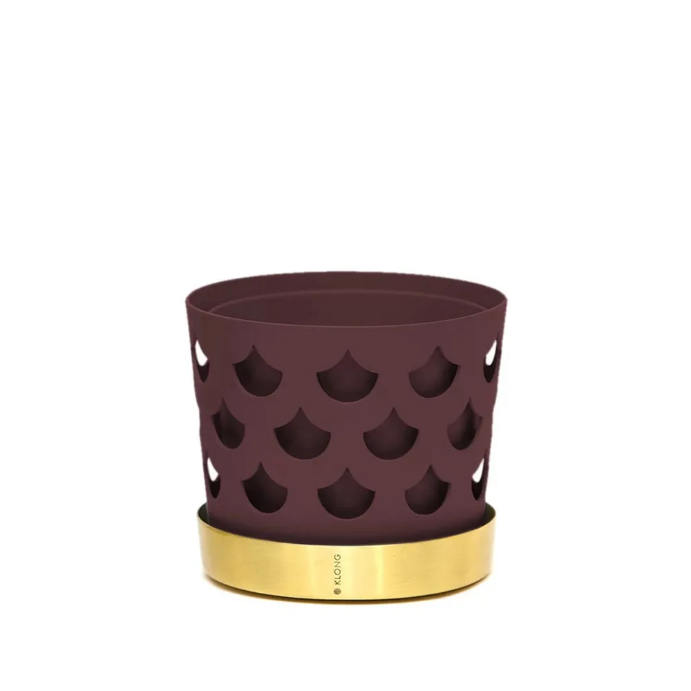 Trio Pot Drop Kruka, dark red, liten Ø12 cm KLONG