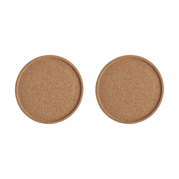 Viva korkunderlägg Ø16,8 cm 2-pack - Brun - Kosta Boda