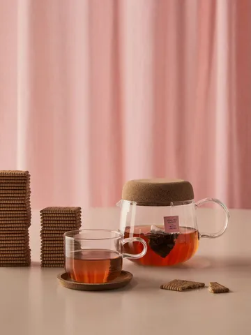 Viva tekanna med korklock 1,2 L - Klar - Kosta Boda