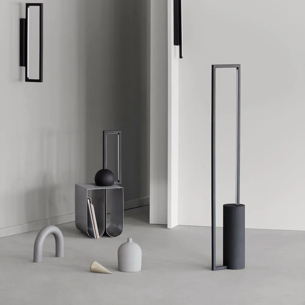 Cylinder golvlampa, Black Kristina Dam Studio