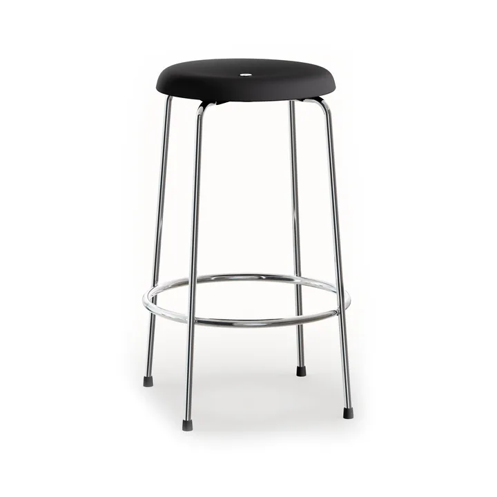 Taburett barpall - Svart-kromstativ, 63 cm - Lammhults