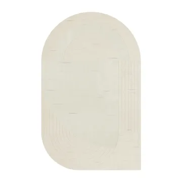 Circular ullmatta 220x350 cm - Bone white - Layered