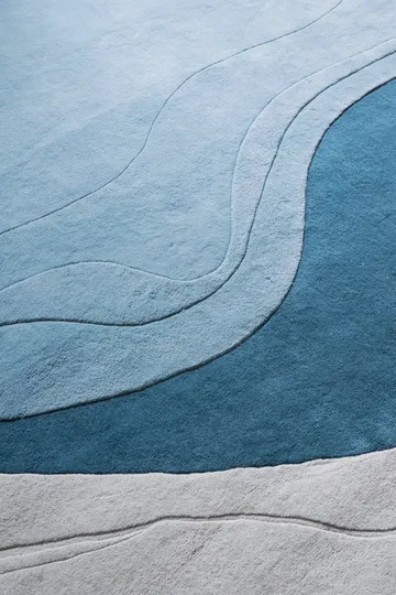 Erik Bratsberg Lozza ullmatta - Teal, 210x270 cm - Layered