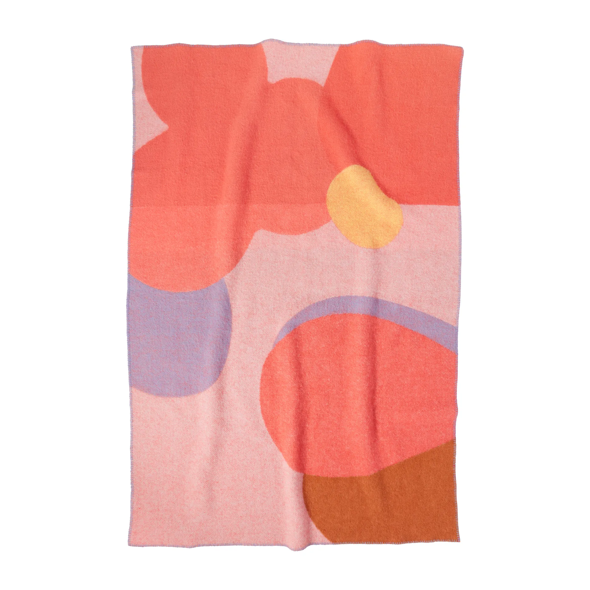 Flower Field ullfilt 130x200 cm, Pink Layered