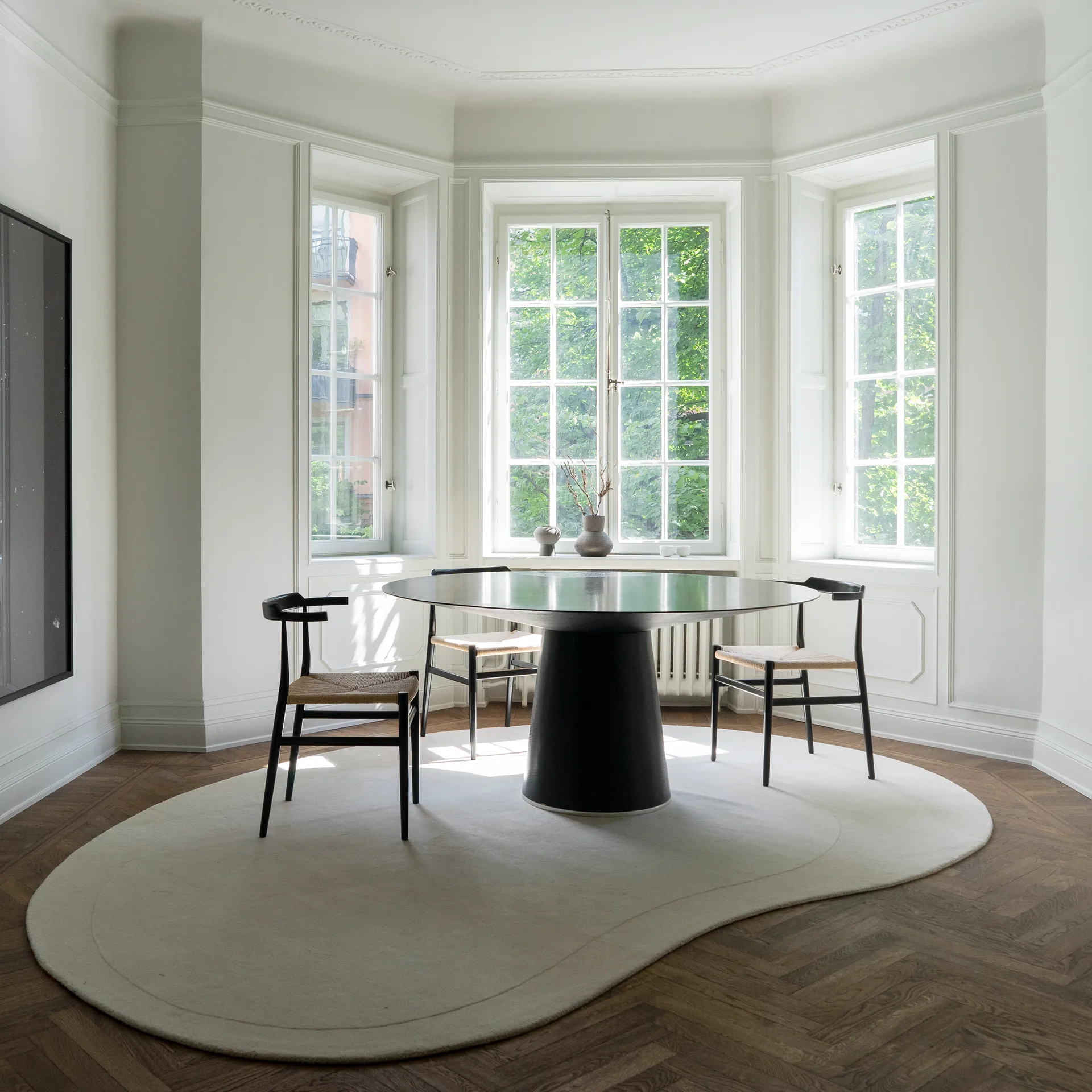 Residue ullmatta 235x350 cm, Bone White Layered