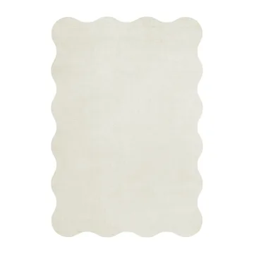 Scallop ullmatta 180x270 cm - Bone white - Layered