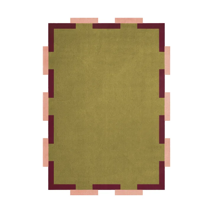 Teklan Fregio ullmatta - Olive blush, 200x300 cm - Layered