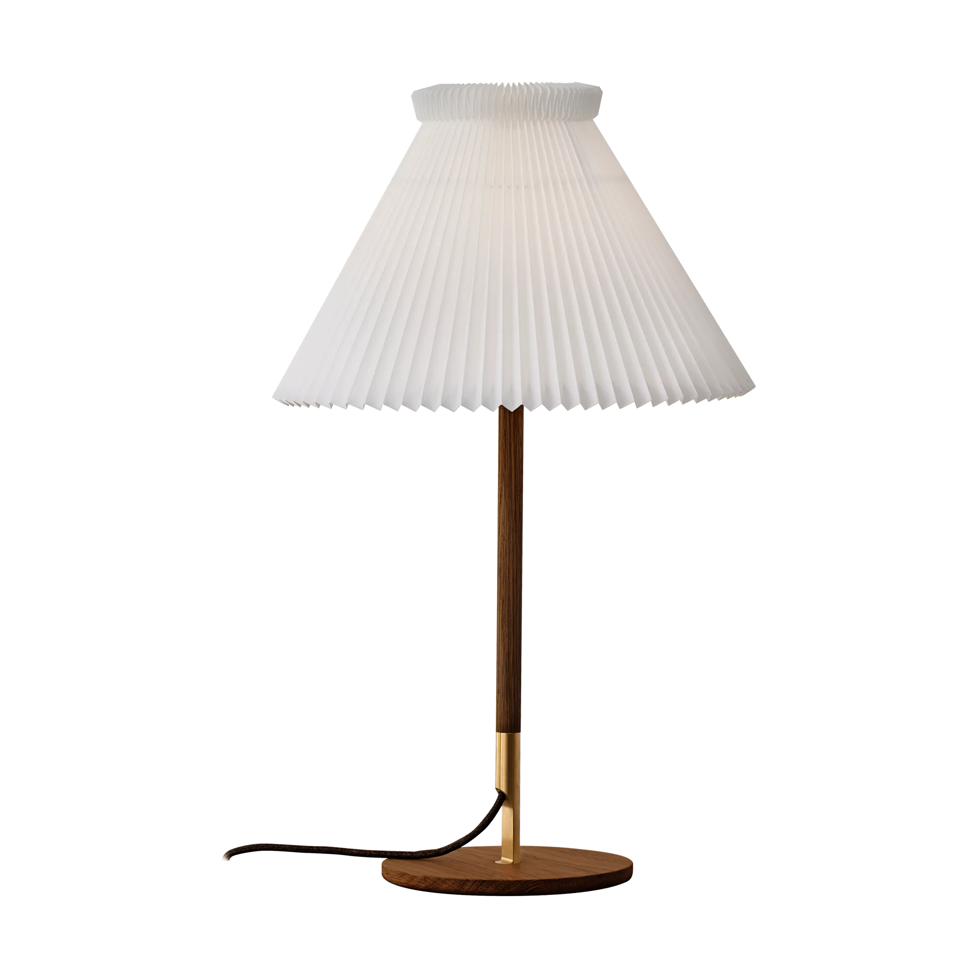 LK80 borslampa 70 cm, Smoked oak-brass Le Klint