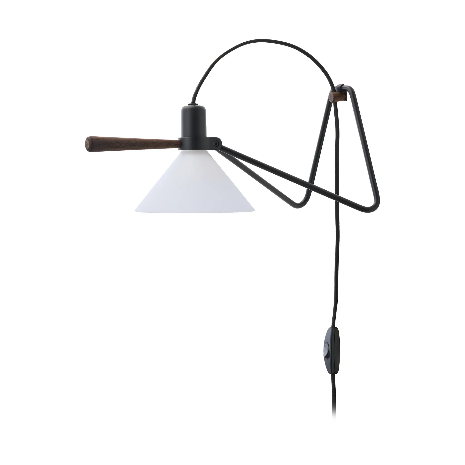 Spot vägg/bordslampa, Black-smoked oak Le Klint