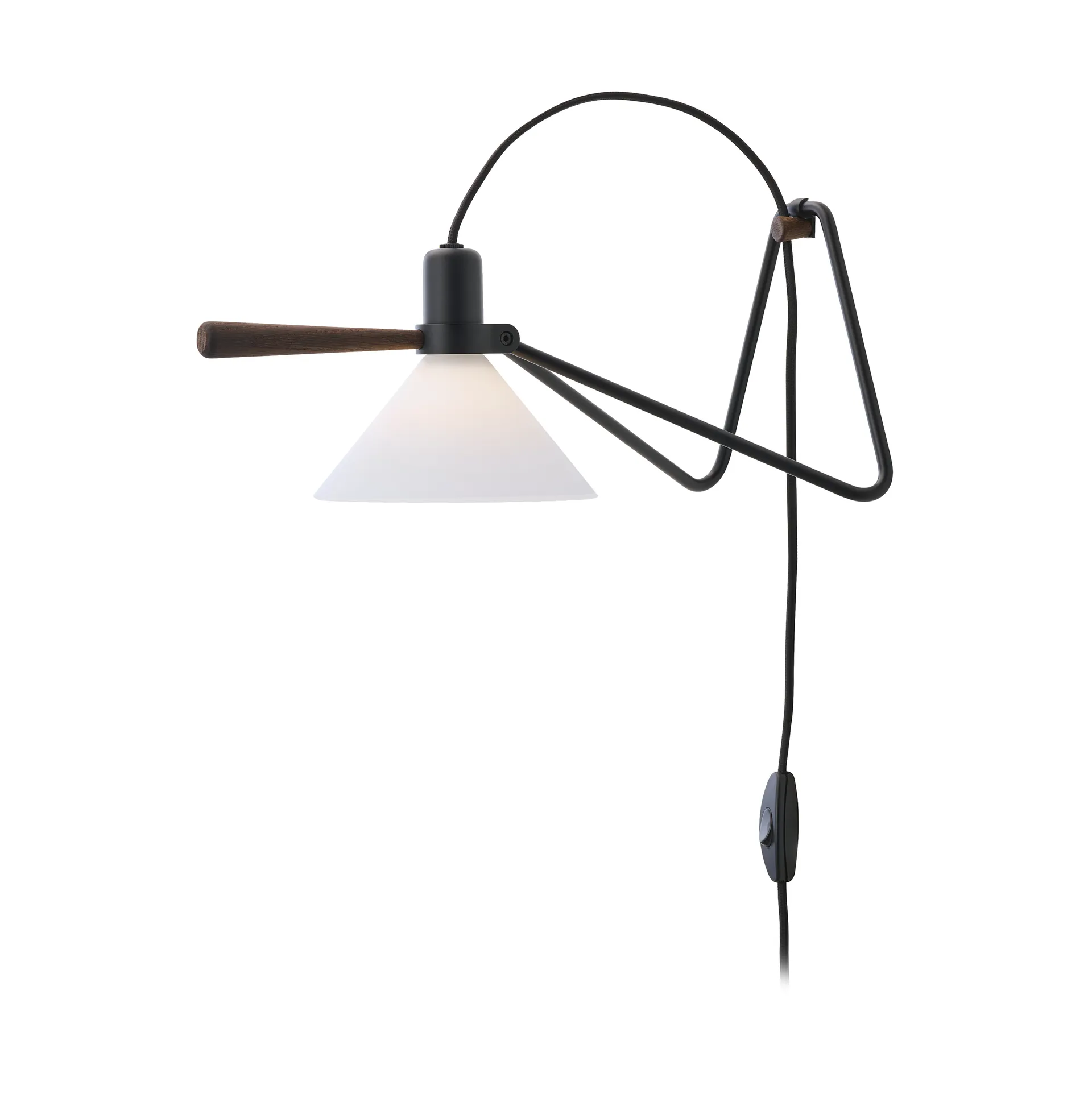 Spot vägg/bordslampa, Black-smoked oak Le Klint