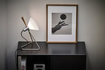 Spot vägg/bordslampa - Steel silver-oak - Le Klint