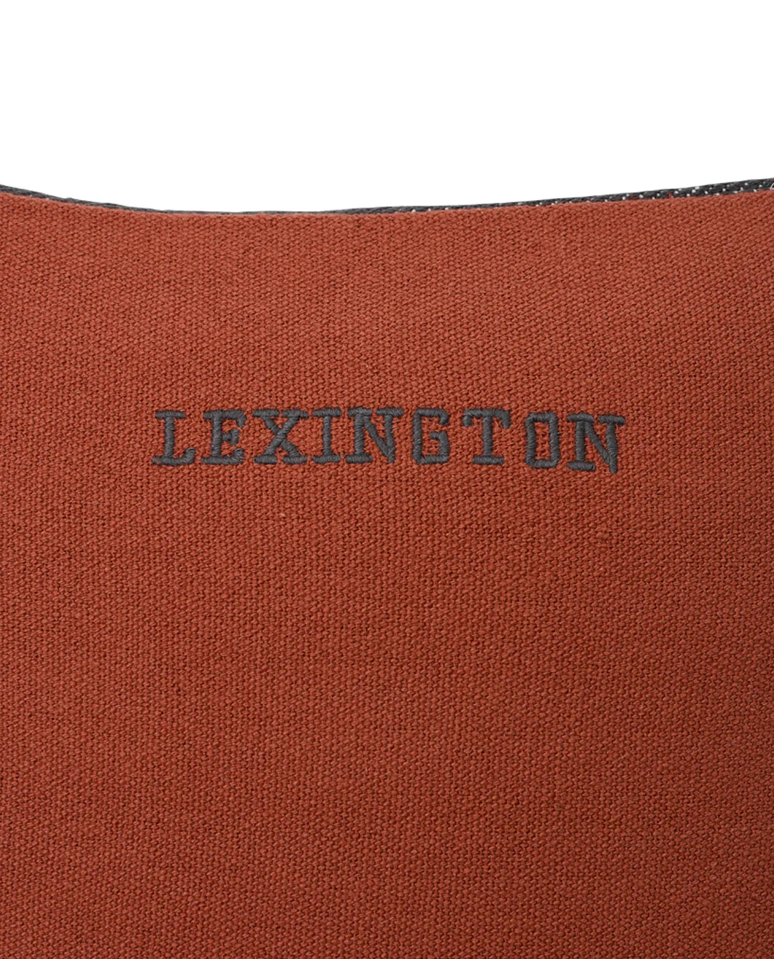 Irregular Striped Cotton kuddfodral 50x50 cm, Copper-gray Lexington