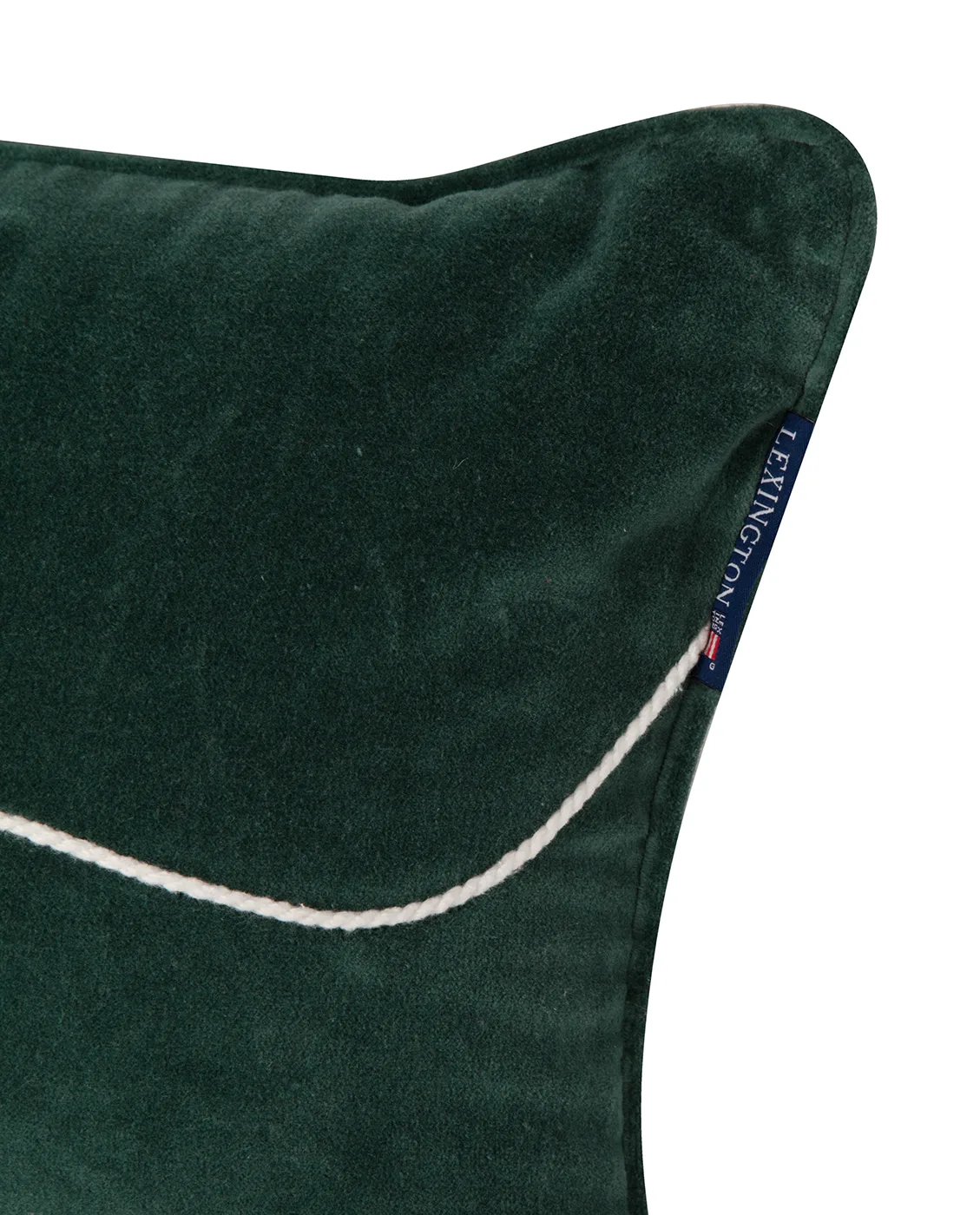 Merry Cotton Velvet kudde 30x50 cm, Green Lexington