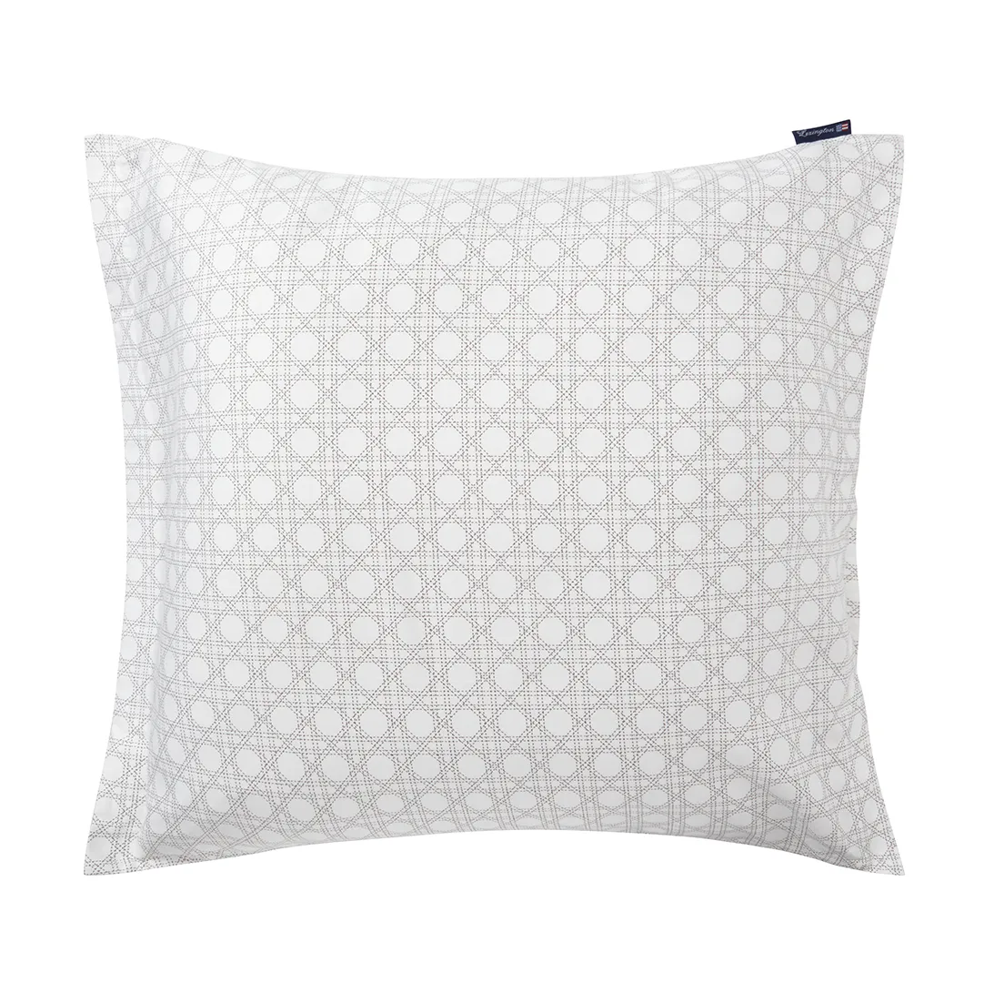 Rattan Printed örngott 65x65 cm, White Lexington