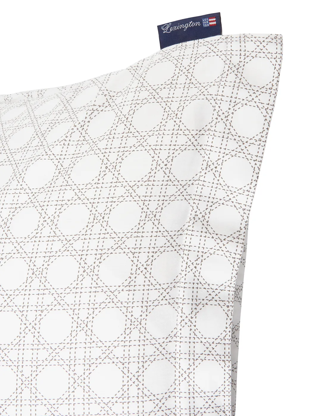Rattan Printed örngott 65x65 cm, White Lexington