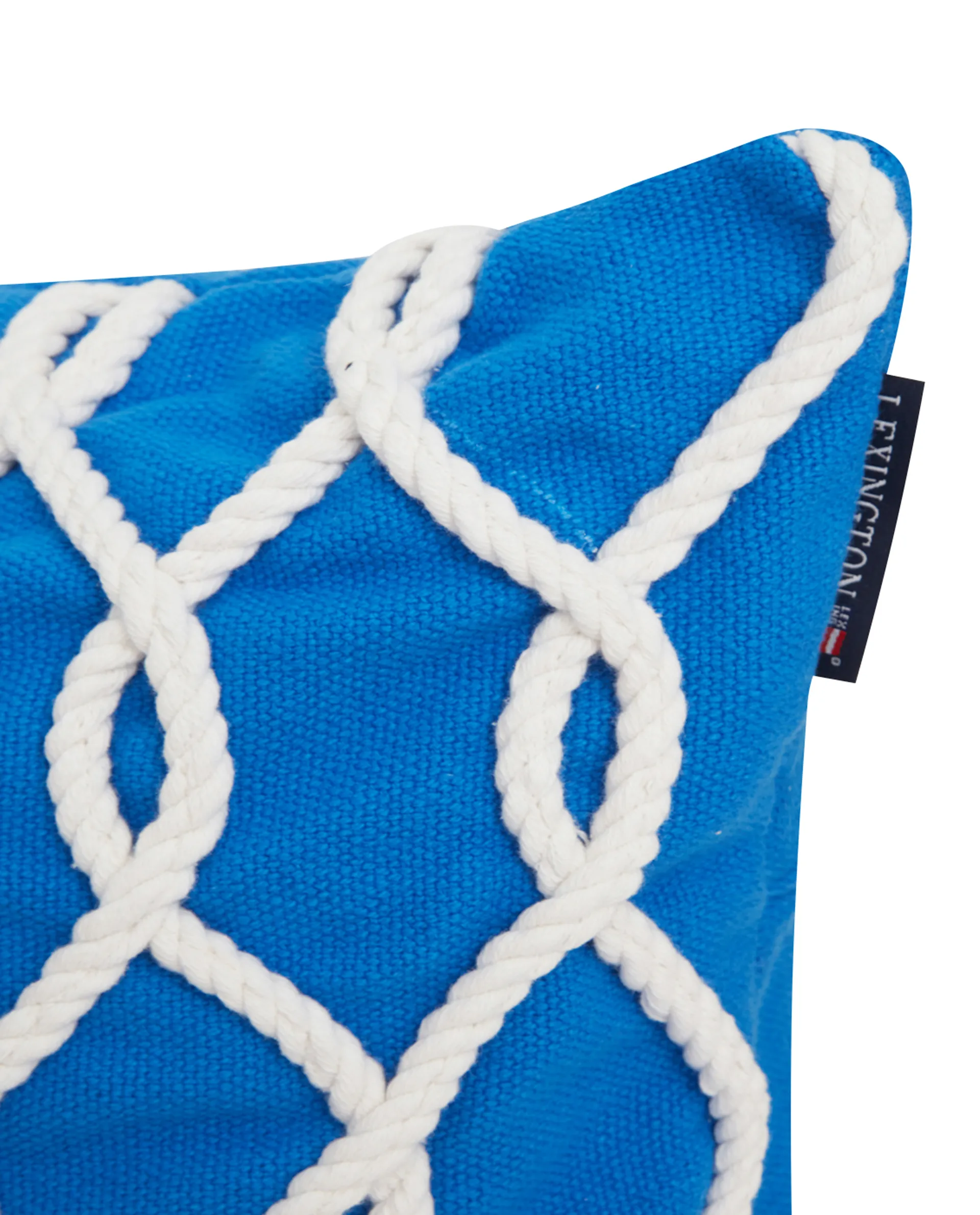 Rope Deco Canvas kuddfodral 50x50 cm, Blå-vit Lexington