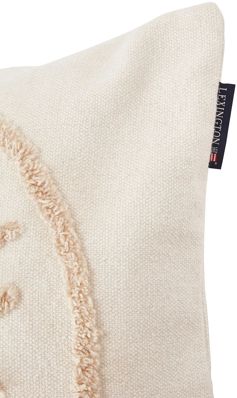 Rug Shell Cotton Canvas kuddfodral 50x50 cm, White Lexington