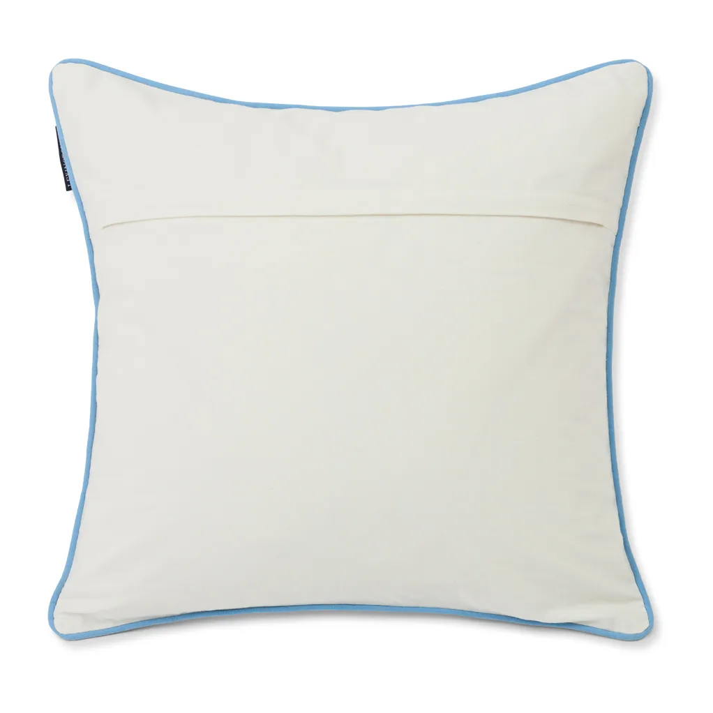 Since 1993 Organic Cotton kuddfodral 50x50 cm, White-blue Lexington