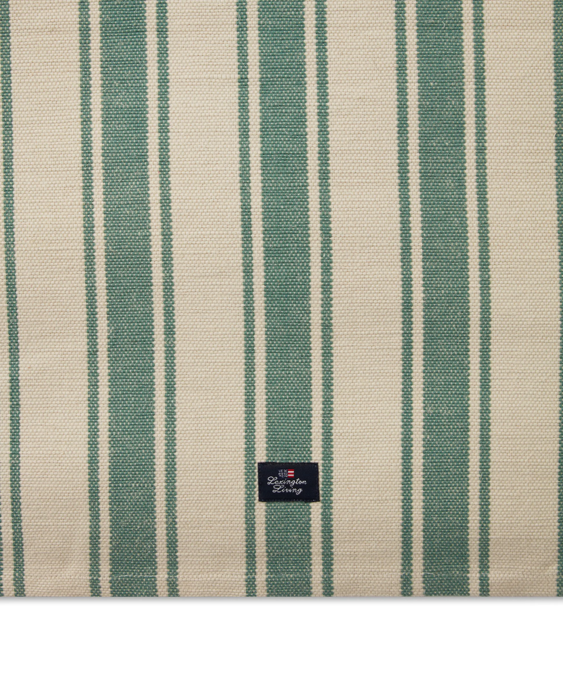 Striped bordslöpare 50x250 cm, Grön Lexington