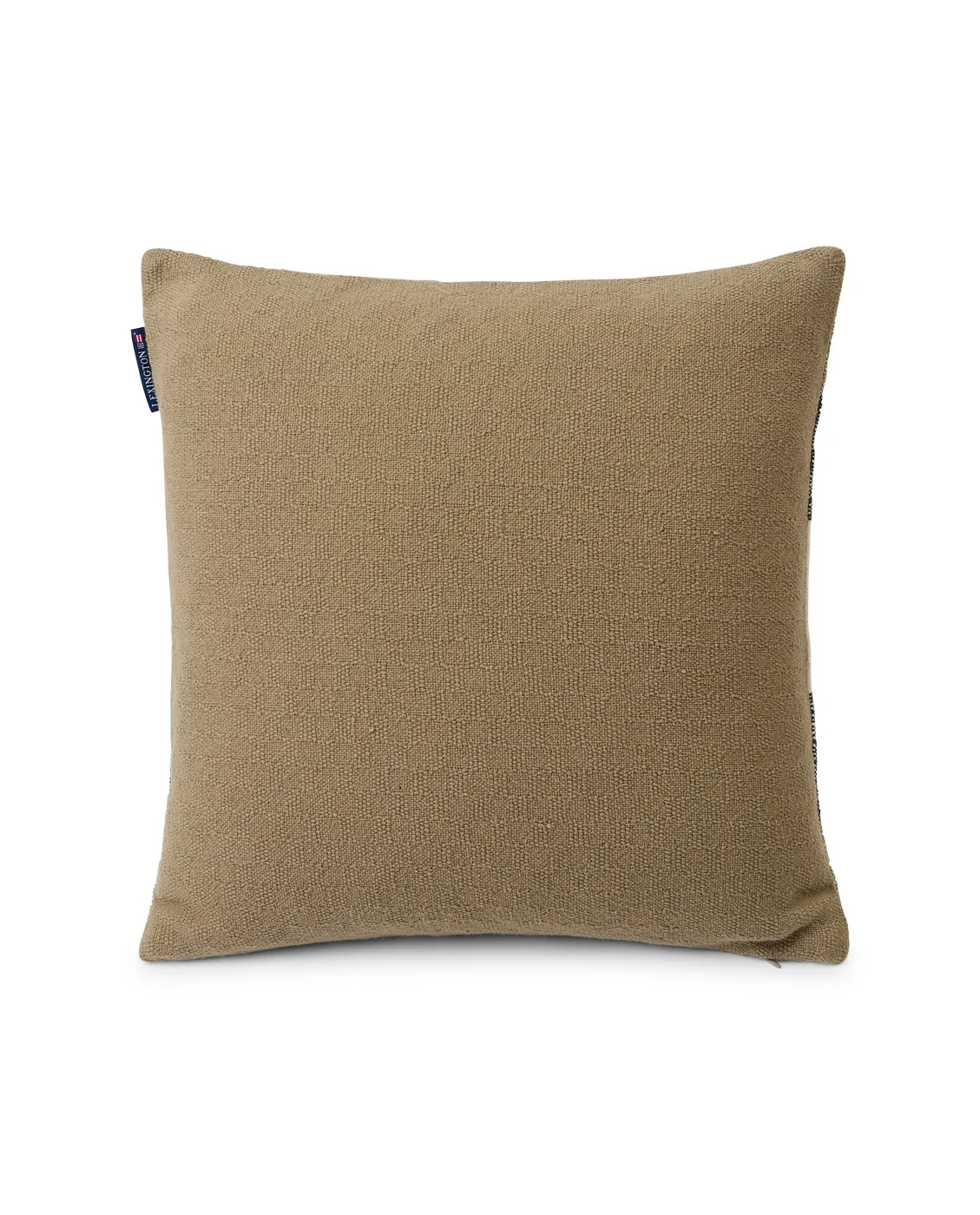 Vertical Striped Cotton kuddfodral 50x50 cm, Beige-gray Lexington